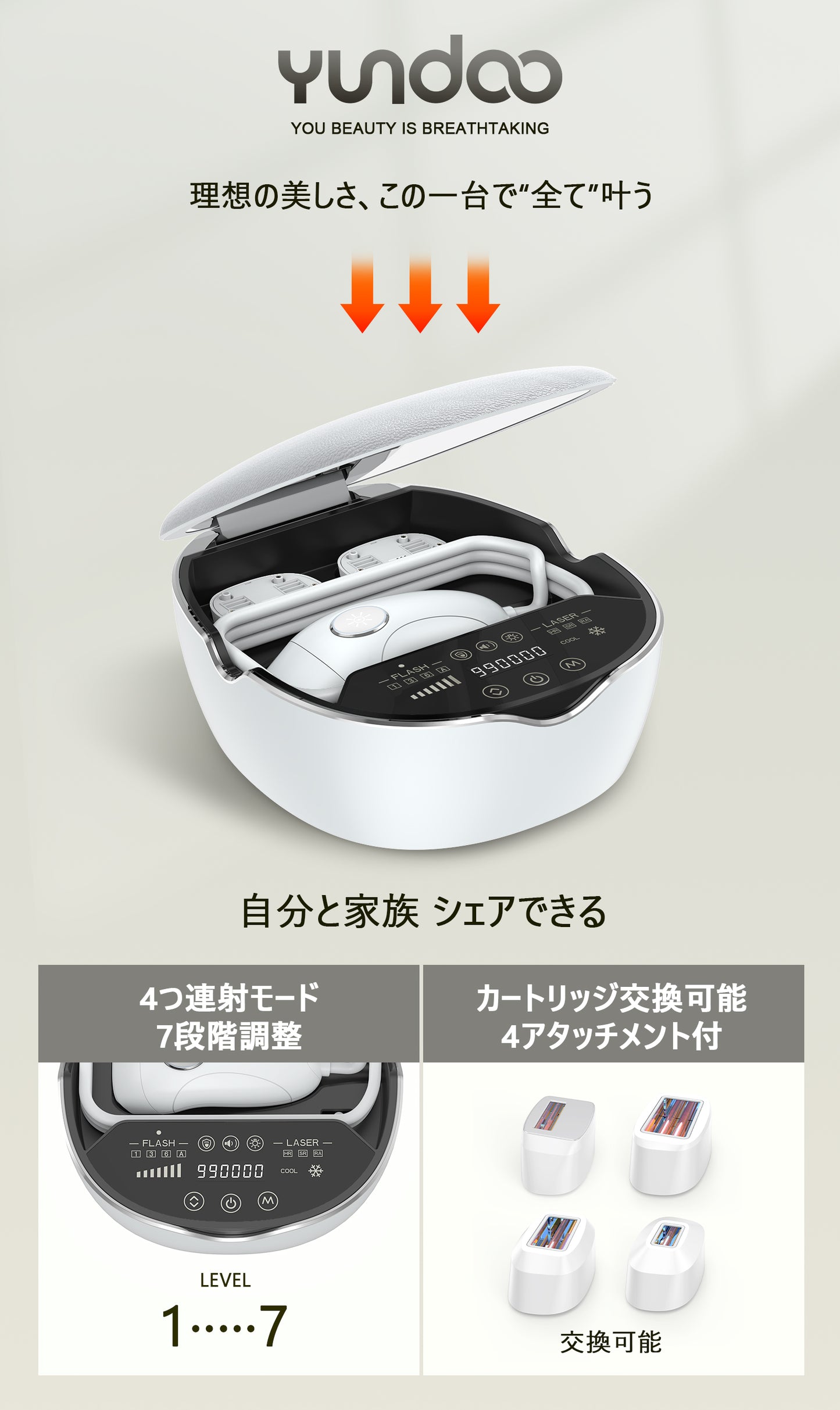 脱毛器 フラッシュ脱毛器 IPL脱毛器 メンズ レディース vio対応 サロン級脱毛 無痛脱毛 家庭用脱毛器 光脱毛器 無制限照射 痛くない 脱毛機 光美容器 髭 脇 顔 脱毛器 男女兼用 メンズ だつもうき 全身脱毛D1131