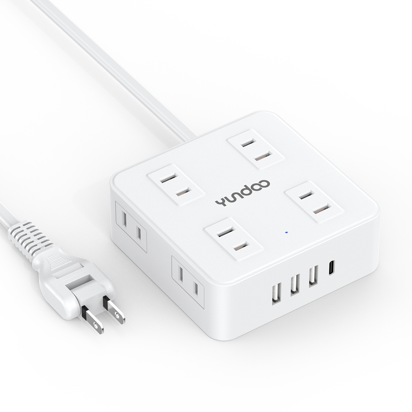電源タップ フラットプラグ式 コンセント 電源タップ usb 延長コード 2m AC8口 USB4ポート コンセント 急速充電 2m スマホ充電 回転 usb コンセント スイッチ