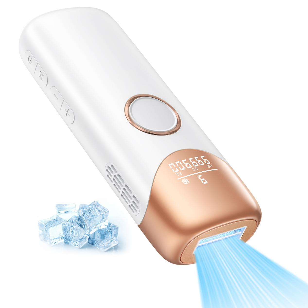 YUNDOO 脱毛器【サロン級冷感脱毛器】 IPL光脱毛器 メンズ 髭 レディース VIO対応 9段階調節 19.8J高出力 99万回照射 自動/手動照射モード だつもうき脱毛器 顔 髭 脇 腕 足用 脱毛 全身ムダ毛処理 家庭用 男女兼用 光美容器 ギフト プレゼント CT05